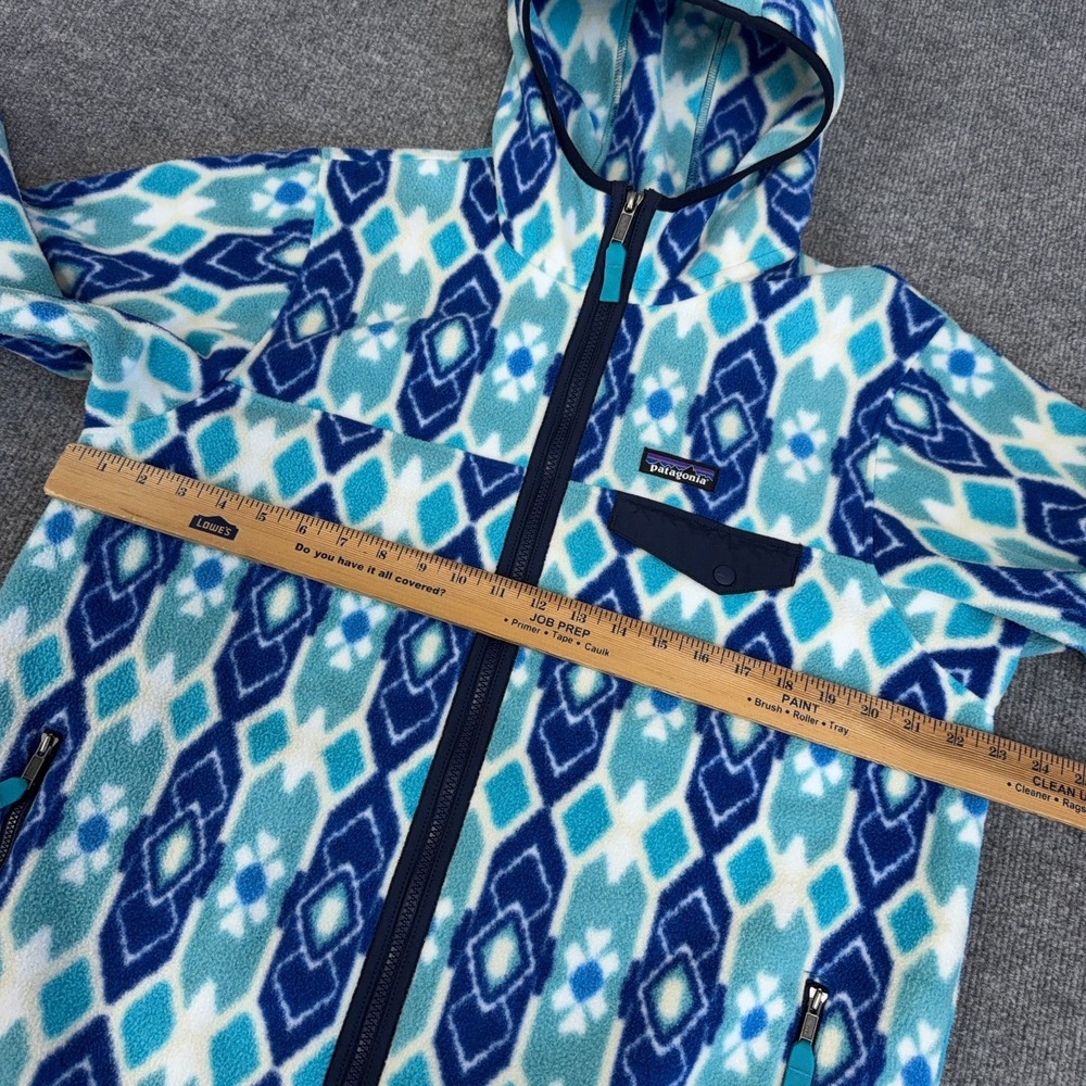 Patagonia Synchilla Lightweight Snap-T Hooded Full Zip Fleece Jacket Women XL - Picture 7 of 12